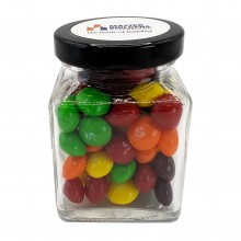 Small Glass Jar with Skittles 100g
